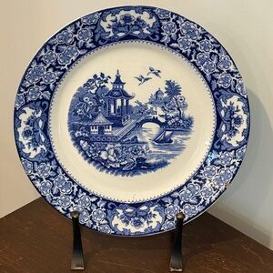 Vintage Swinnertons Blue Willow Plate - Classic Transferware - England